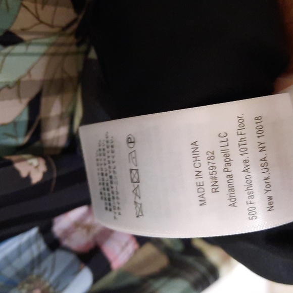 Adrianna Papell Floral Maxi Dress - Black and Blue - Picture 13 of 16